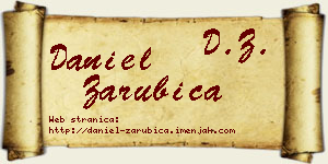 Daniel Zarubica vizit kartica